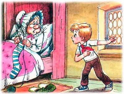Петя и бабушка